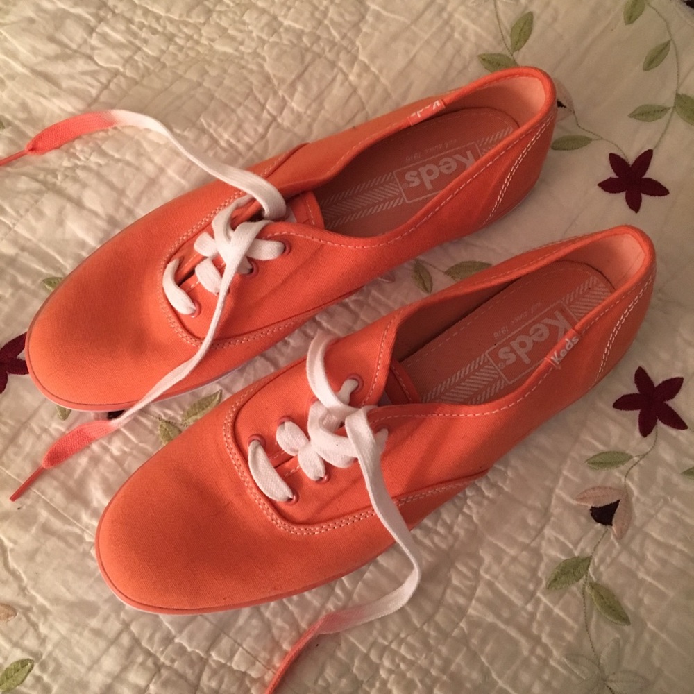 Orange ked shoes